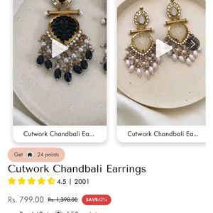 Cutwork Chandbali Earrings From Ishhaara