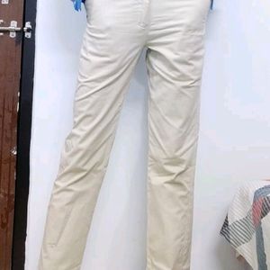 Beige Formal Trouser