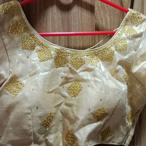 Golden Saree Blouse