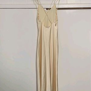 ZARA  Satin Midi Slip Dress