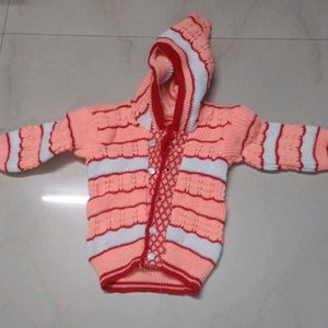 Woolen Set Of Sweater Pant And Socks For 0-6Months