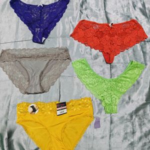 Combo Of 5 Imported Brief Nd Thong Penty