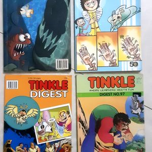 Combo Of 4 Tinkle Comic Digest