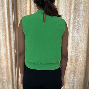 Parrot Green Formal Top