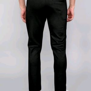 Relaxed Men Black Trouser (Stretchable) 34 Size