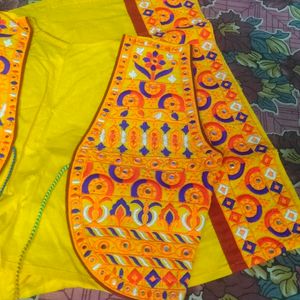 Pure Cotton With Gujrati Work