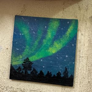 Aesthetic Art Northern light 4x4inch