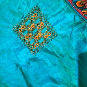 Sea Green Saree