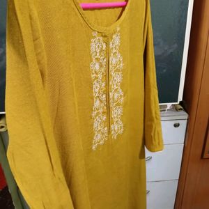 Mustard Yellow Kurti