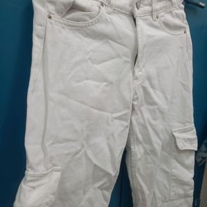 Cargo White Jeans