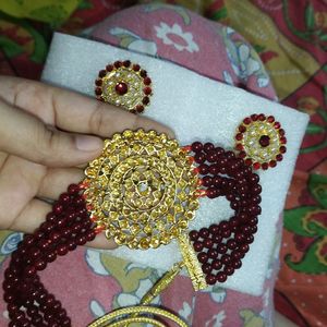 Beautiful Festive Wear Grand Red Choker