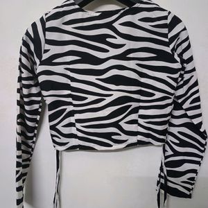 Hot Zebra Top For Girls