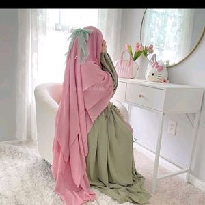 1.Khimar Abaya Set 2.Frill Burkha