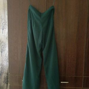 2pc Carlton Green Trouser N Black Ribbed Top Set