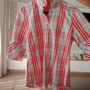 Fixed Price White And Red striped Shirt