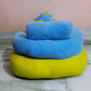 lSoft Plush Cushion/ Baby Sofa Seat/Unicorn/yellow