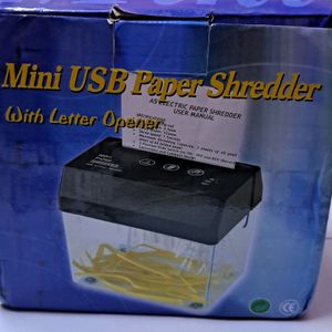 Mini USB Paper Shredder