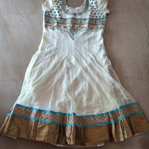 White Anarkali Kurta