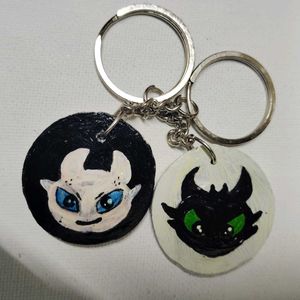 Couples Key Chain Toothless Dragon