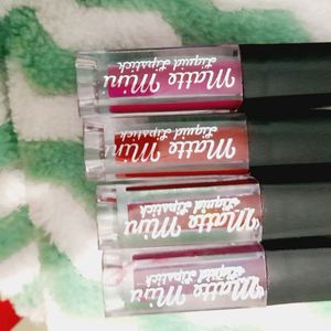 Matte Lipsticks Combo Pack Of 4