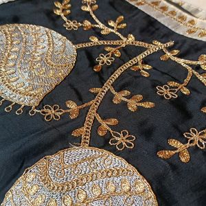 Saree With Stone Work