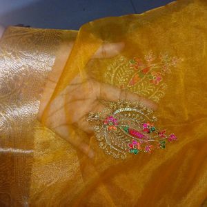 Organza Saree 💛