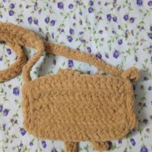 Crochet Cute Bow Sling Bag