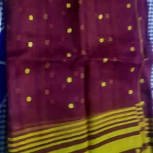 Mauve Mustard Saree