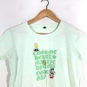 Ligth Green Printed T-Shirt (Women’s)