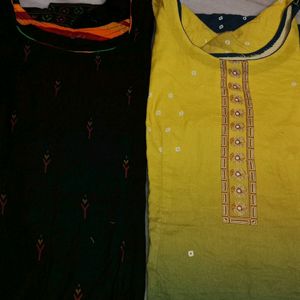 2 Cotton Kurti Combo Xxl