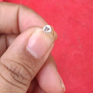 18 K Pure Gold Nose Pin For Women Nd Girl