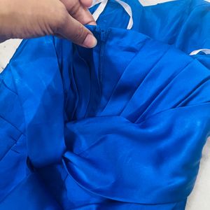 Royal Blue Off Shoulder Dress