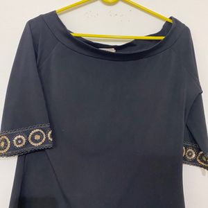 Black Sequince Work Top