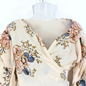 Cream Floral Top (Women)