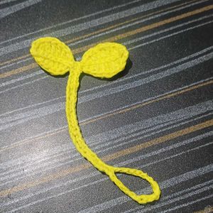 Crochet Leaf Sprout Tie