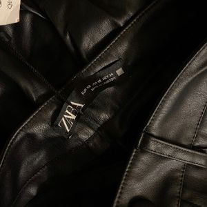 Zara Leather Trousers