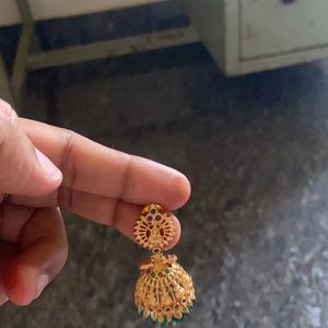 One Gram Gold Earrings.micro Polish.very Reasonable Price .1 Year Warranty