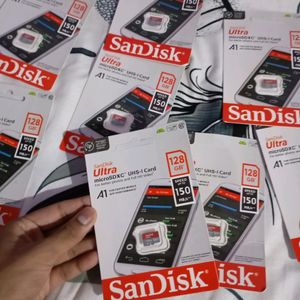 New Sandisk 128 Gb Memory Card