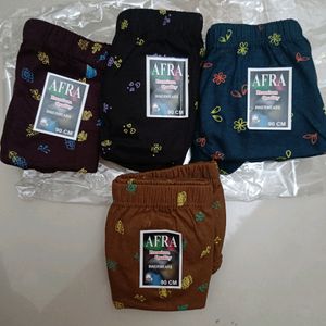 Cotton Panties- Set Of 4- 90 Cm