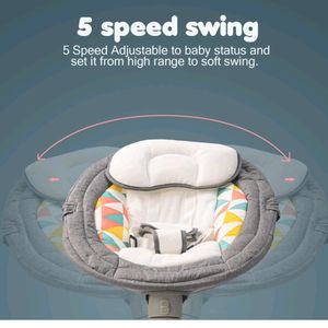 5 Point Safety Electric Swing Baby Bassinet+ Music