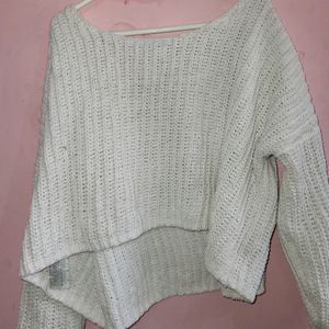 Drop Shoulder Woolen Sweater