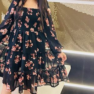 Black Floral Dress