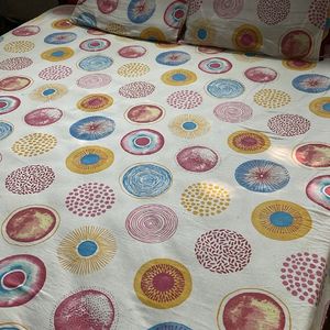 Pure Cotton Double Bedsheet