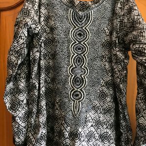 Black Kurta With Pant