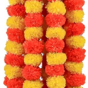 5 Pcs Strings Artificial Marigold Garlands