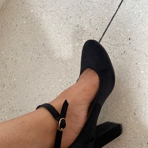 Black Block Heels