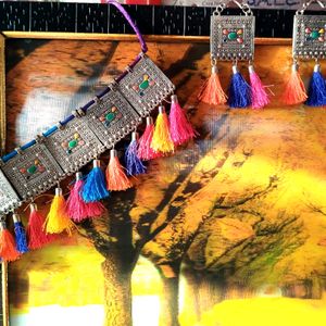 Multi Colour Oxidised Choker Set Jewellery Se
