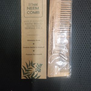 Neem Wood Comb For Hair Growth And Shine