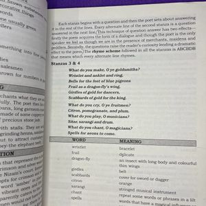 Class 10 Icse English Poem Workbook