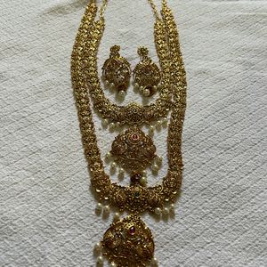 Designer Bridal Long Necklace Set